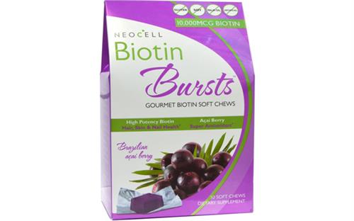 Neocell Biotin Bursts của Mỹ - Viên kẹo mềm bổ sung Biotin, làm đẹp da, tóc móng 
